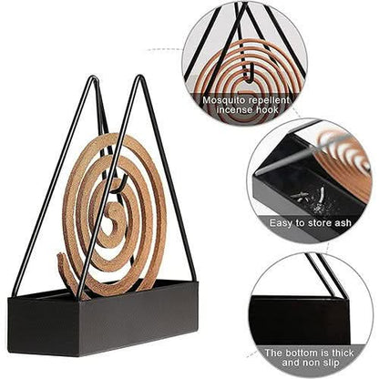 Triangular Shape Iron Mosquito Coil Holder